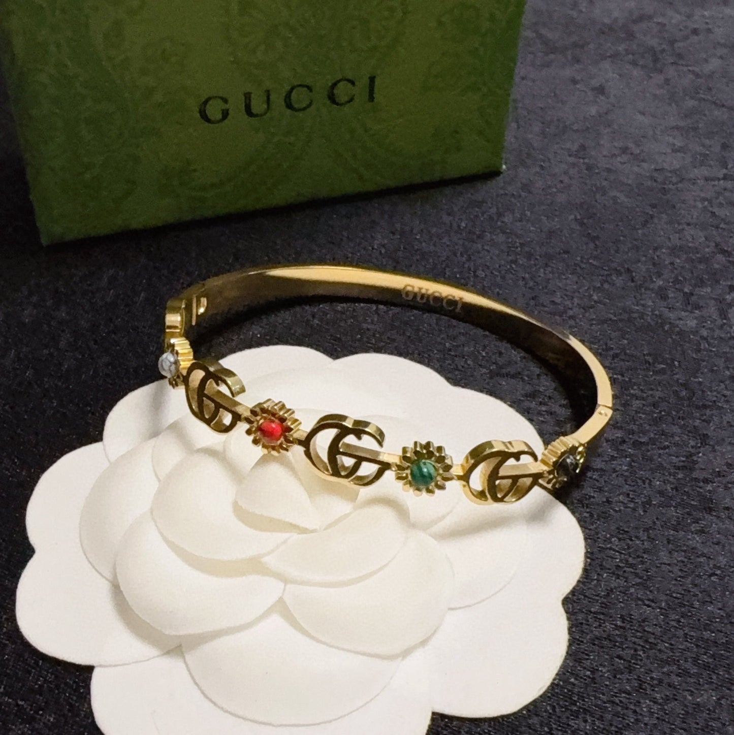 Gucci Stainless Steel Double G Bracelet