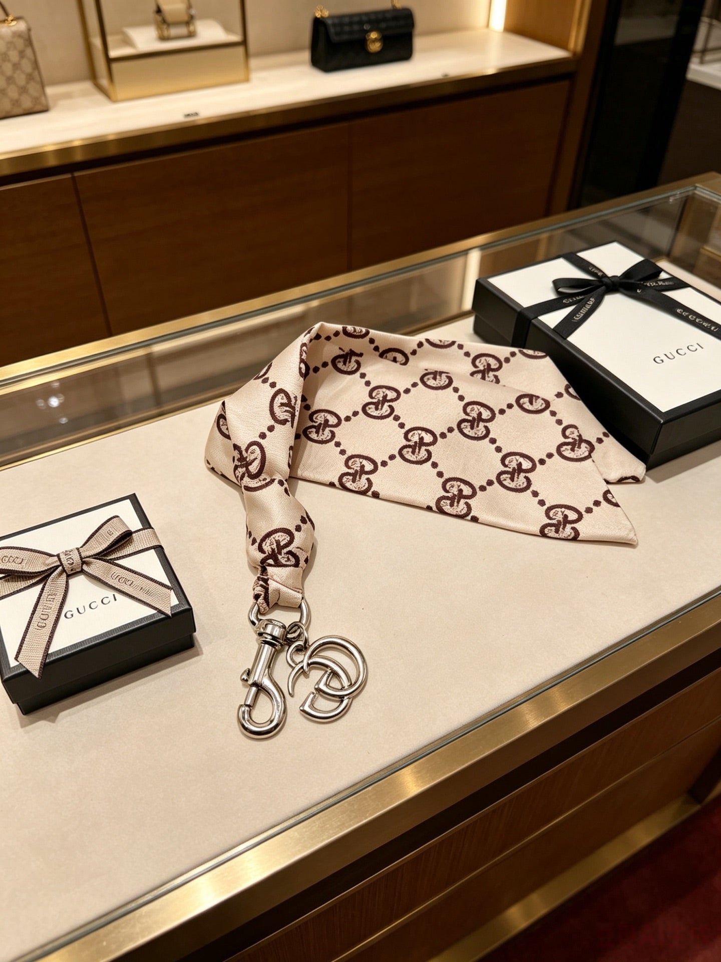 Gucci Double G Keychain