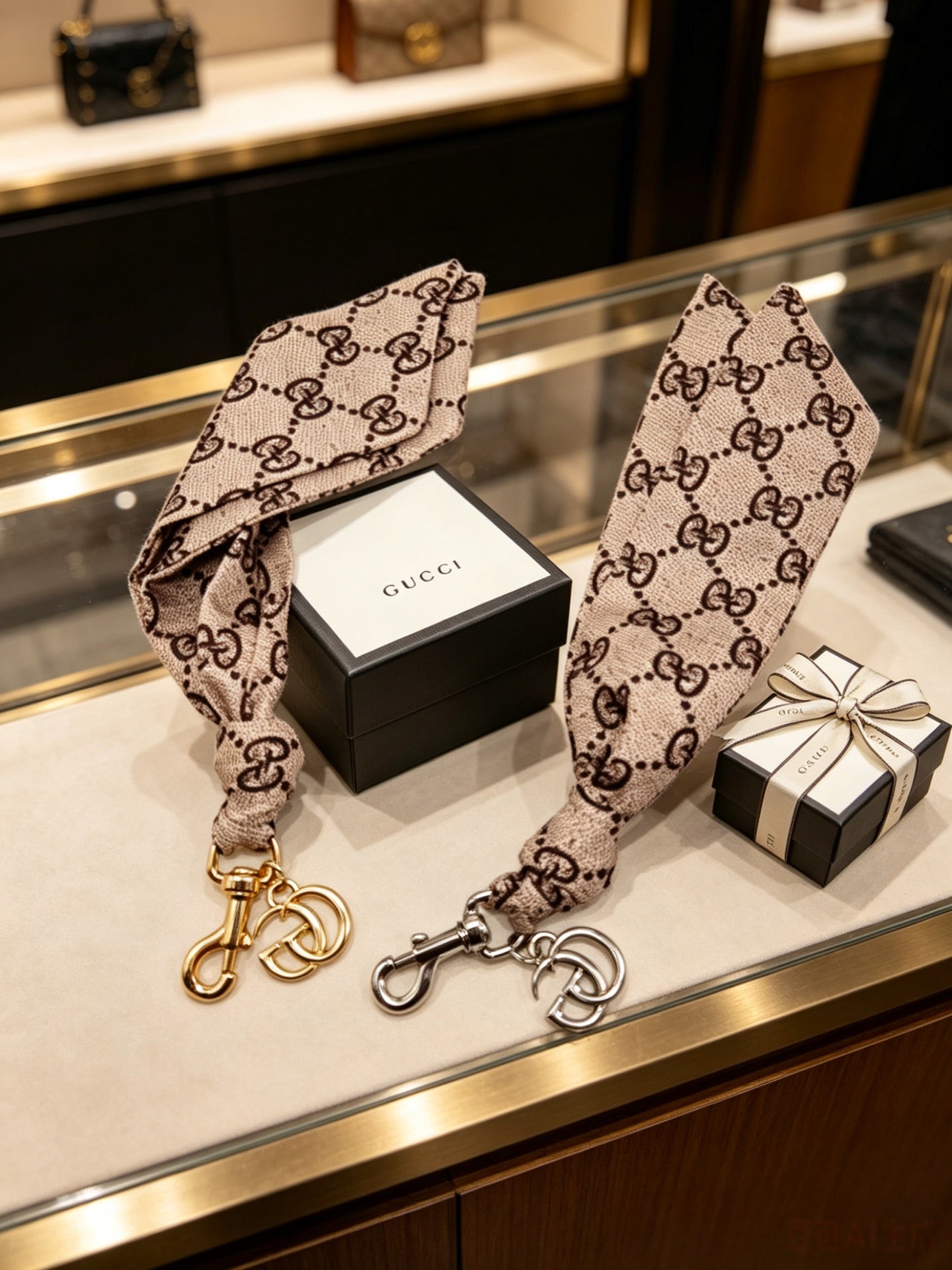 Gucci Double G Keychain