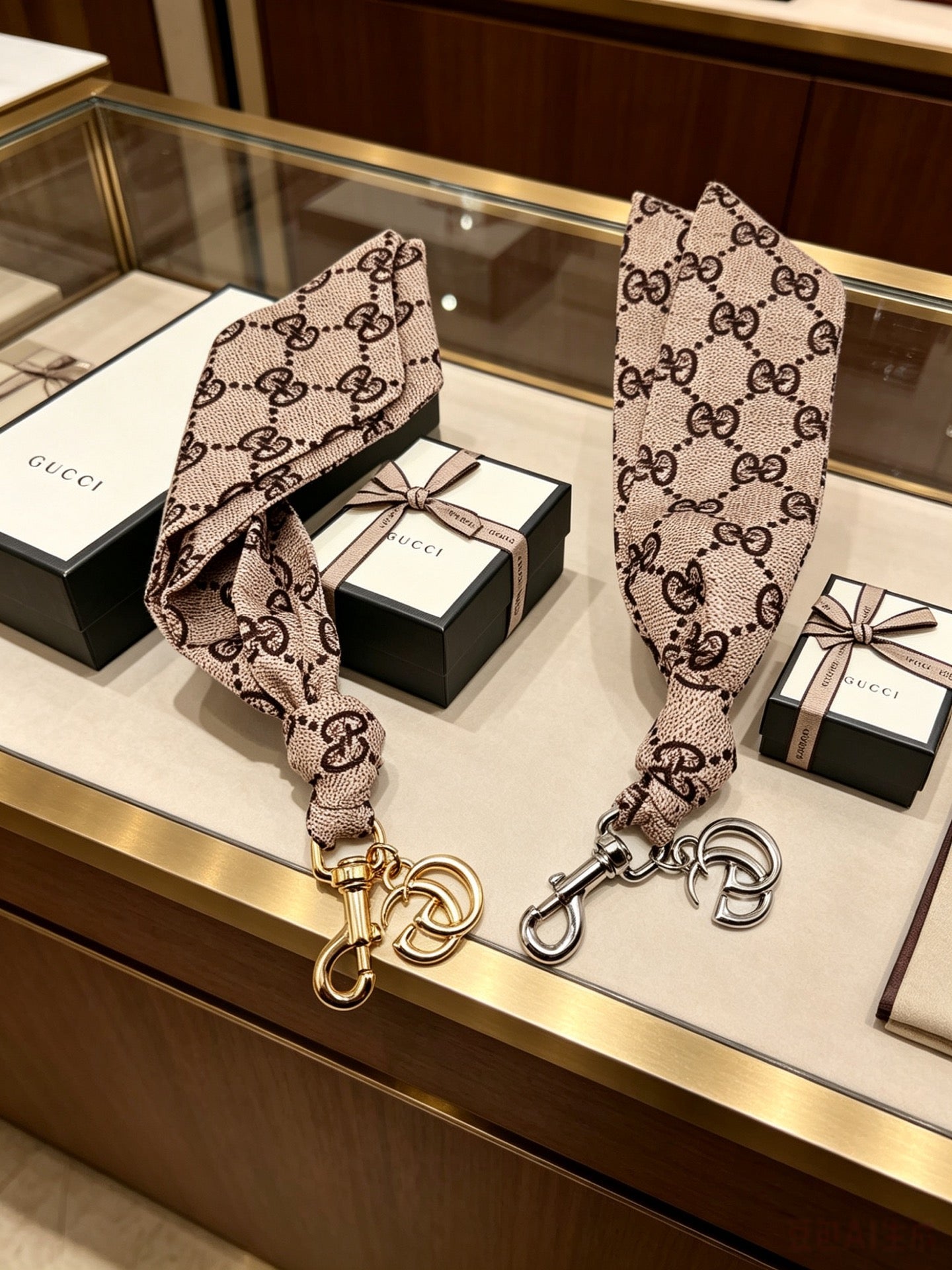 Gucci Double G Keychain