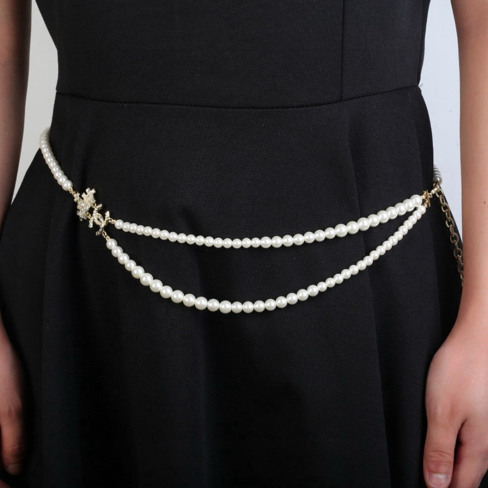 Chanel Pearl Brass Waist Chain