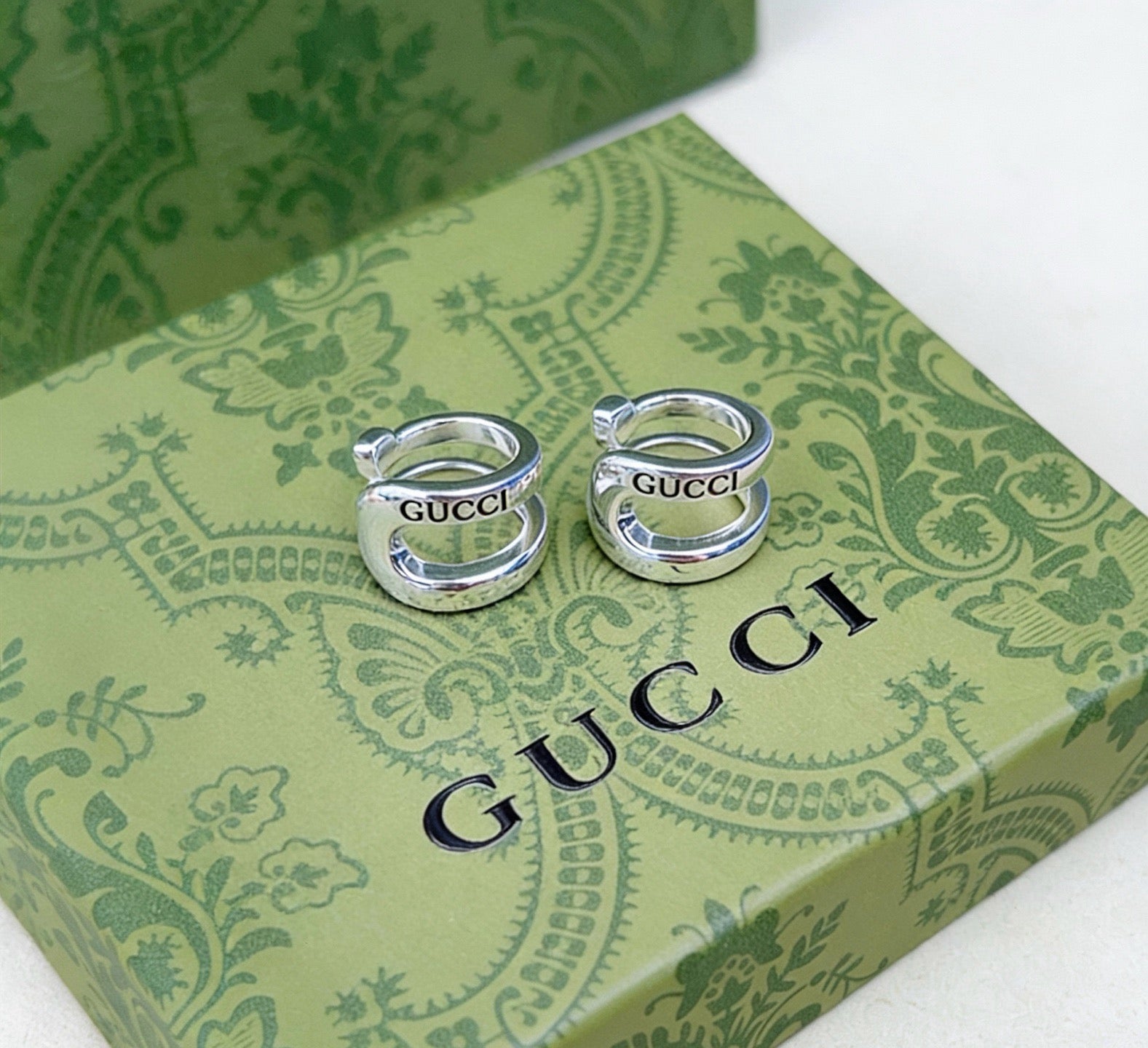 Gucci Vintage Double G Earrings