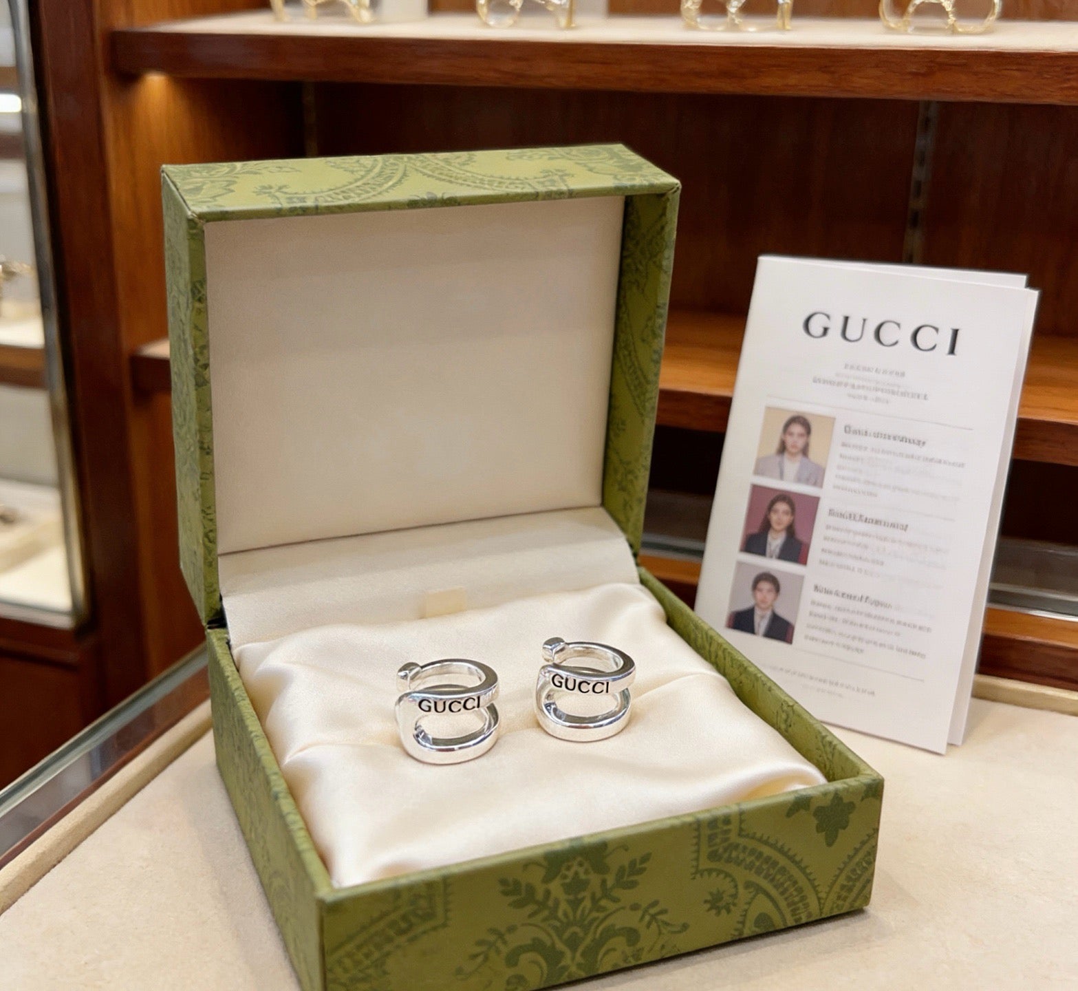 Gucci Vintage Double G Earrings