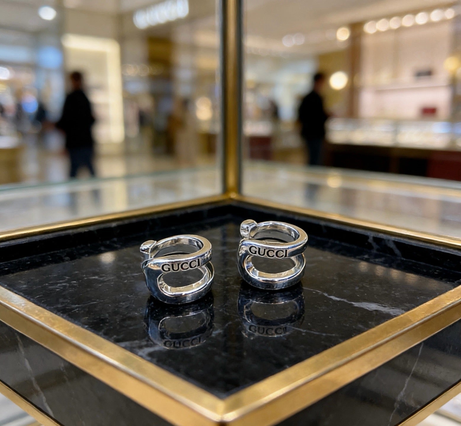 Gucci Vintage Double G Earrings