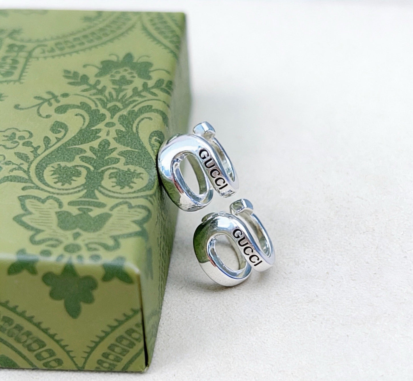 Gucci Vintage Double G Earrings