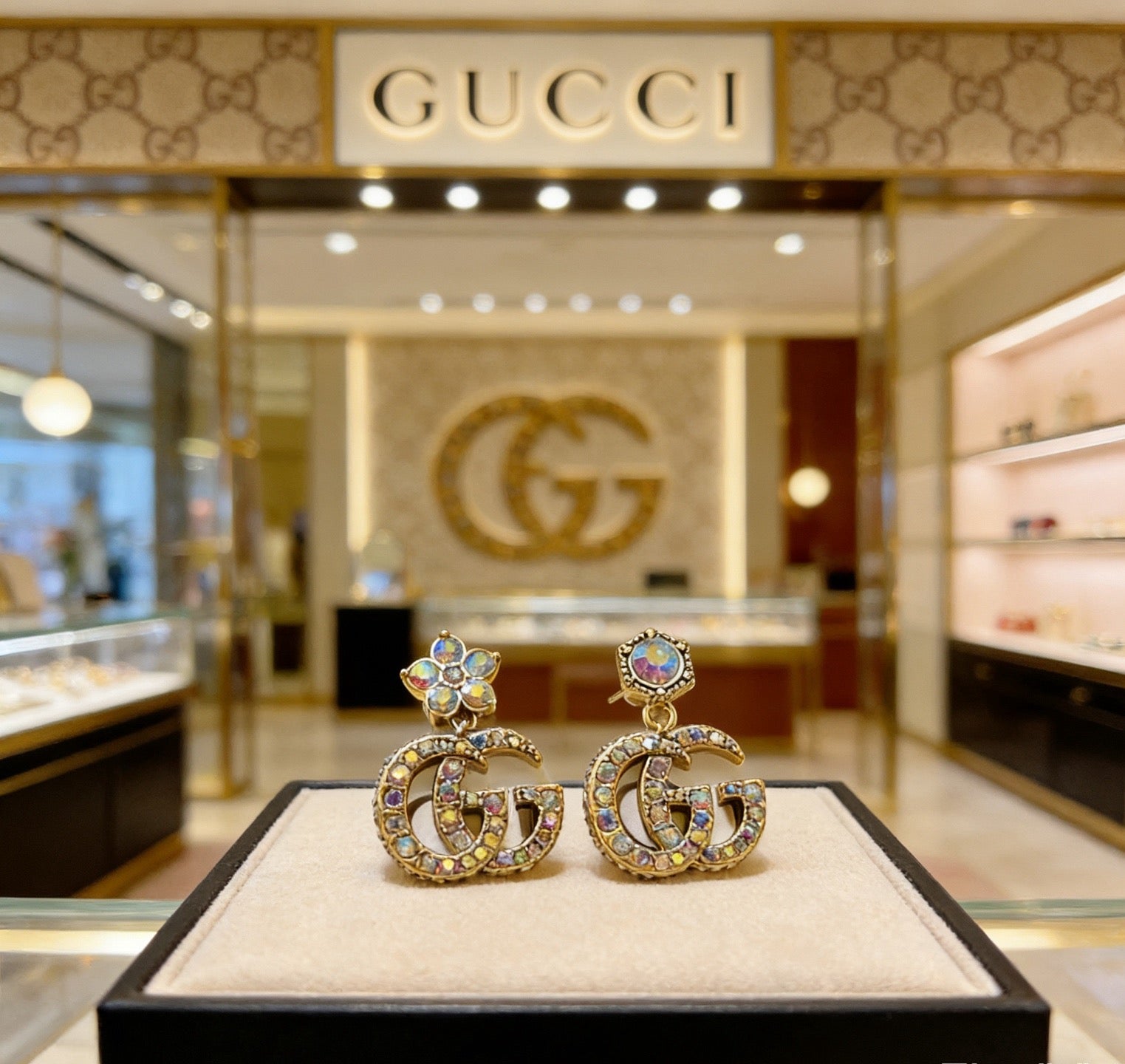 Gucci Vintage Double G Earrings