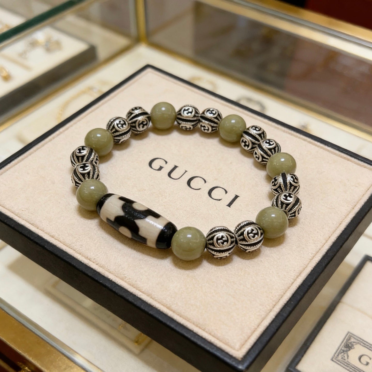 Gucci Crystal Double G Bracelet