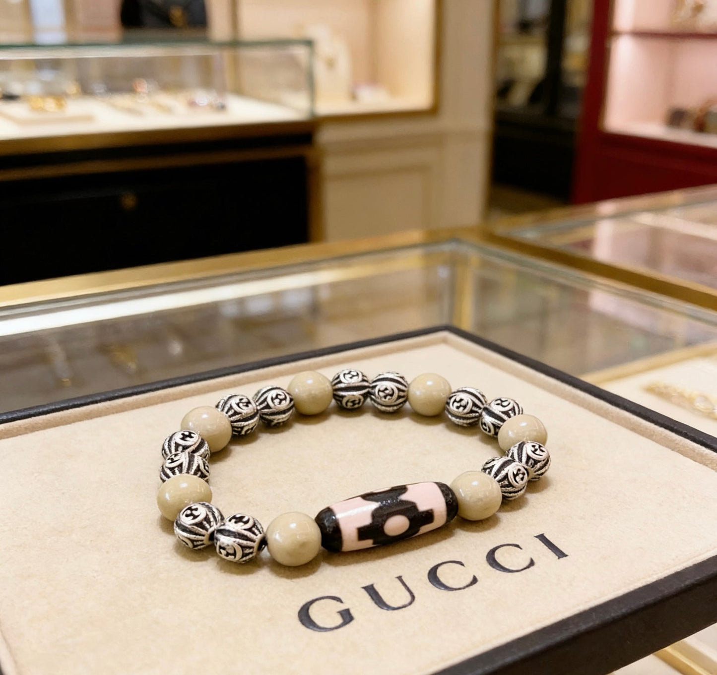 Gucci Crystal Double G Bracelet