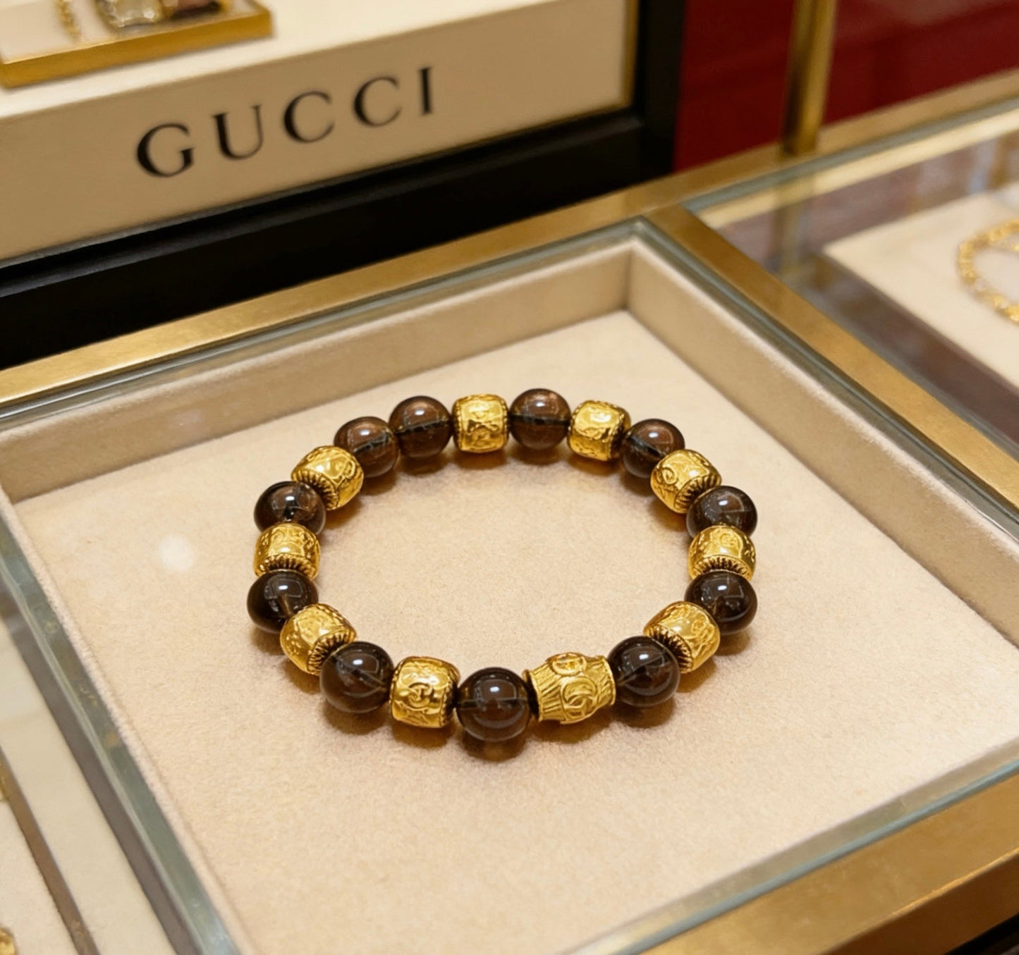 Gucci Crystal Double G Bracelet