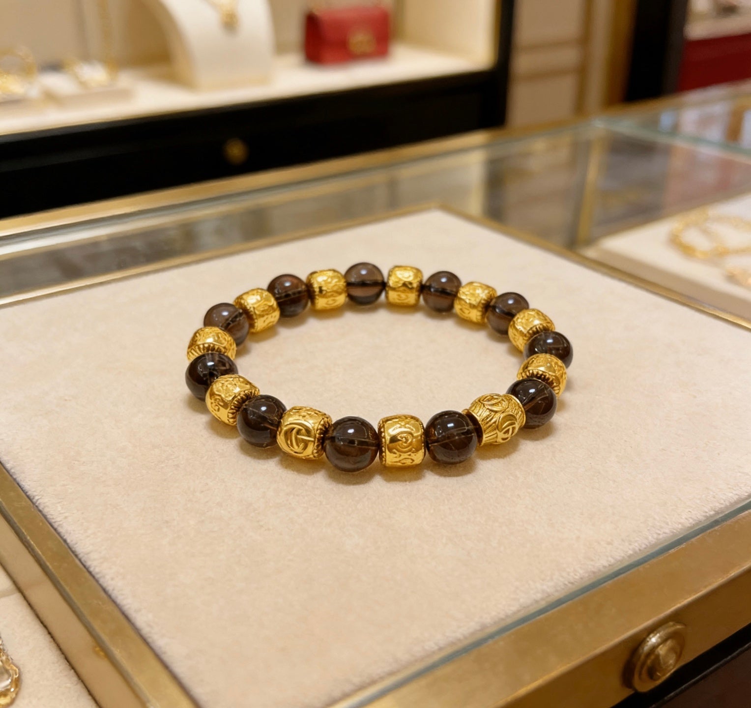Gucci Crystal Double G Bracelet