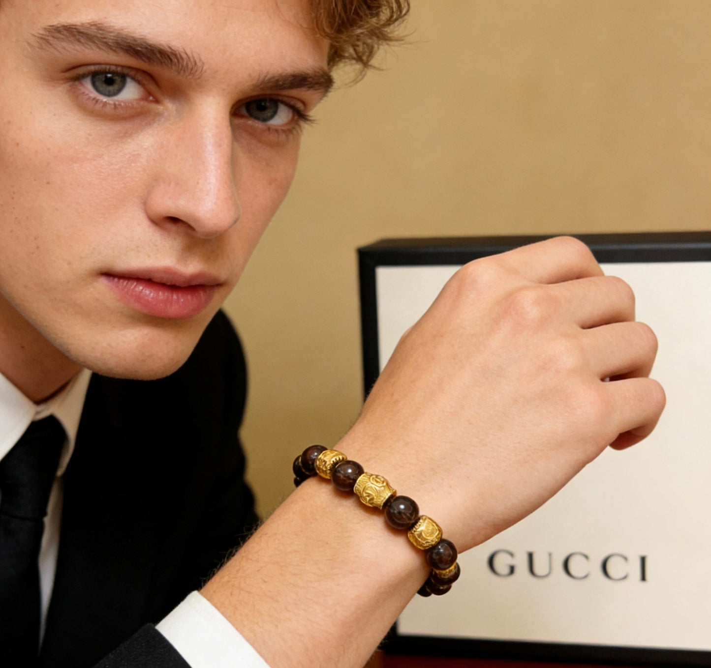 Gucci Crystal Double G Bracelet