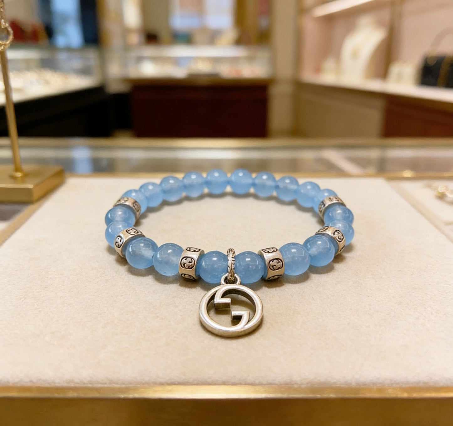 Gucci Crystal Double G Bracelet