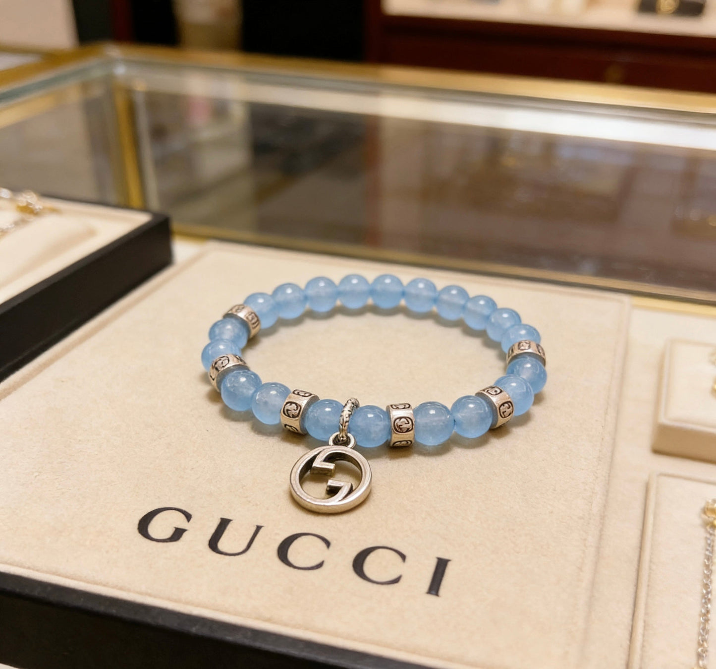 Gucci Crystal Double G Bracelet