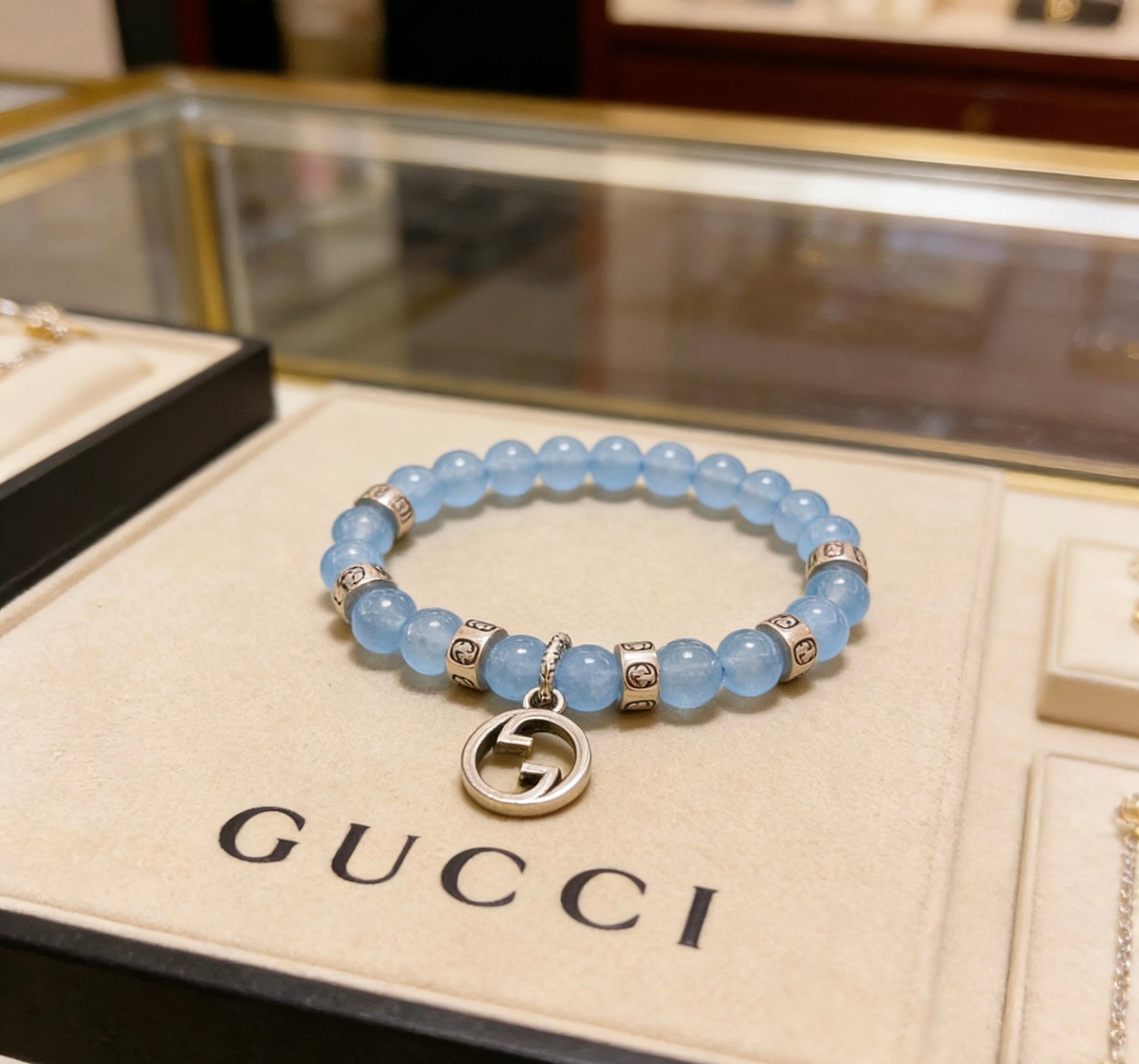 Gucci Crystal Double G Bracelet