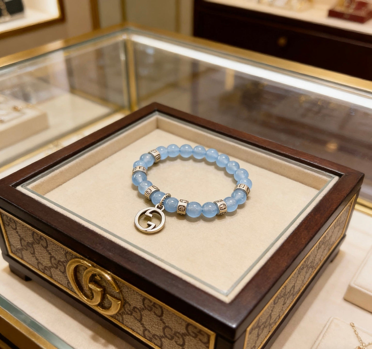 Gucci Crystal Double G Bracelet