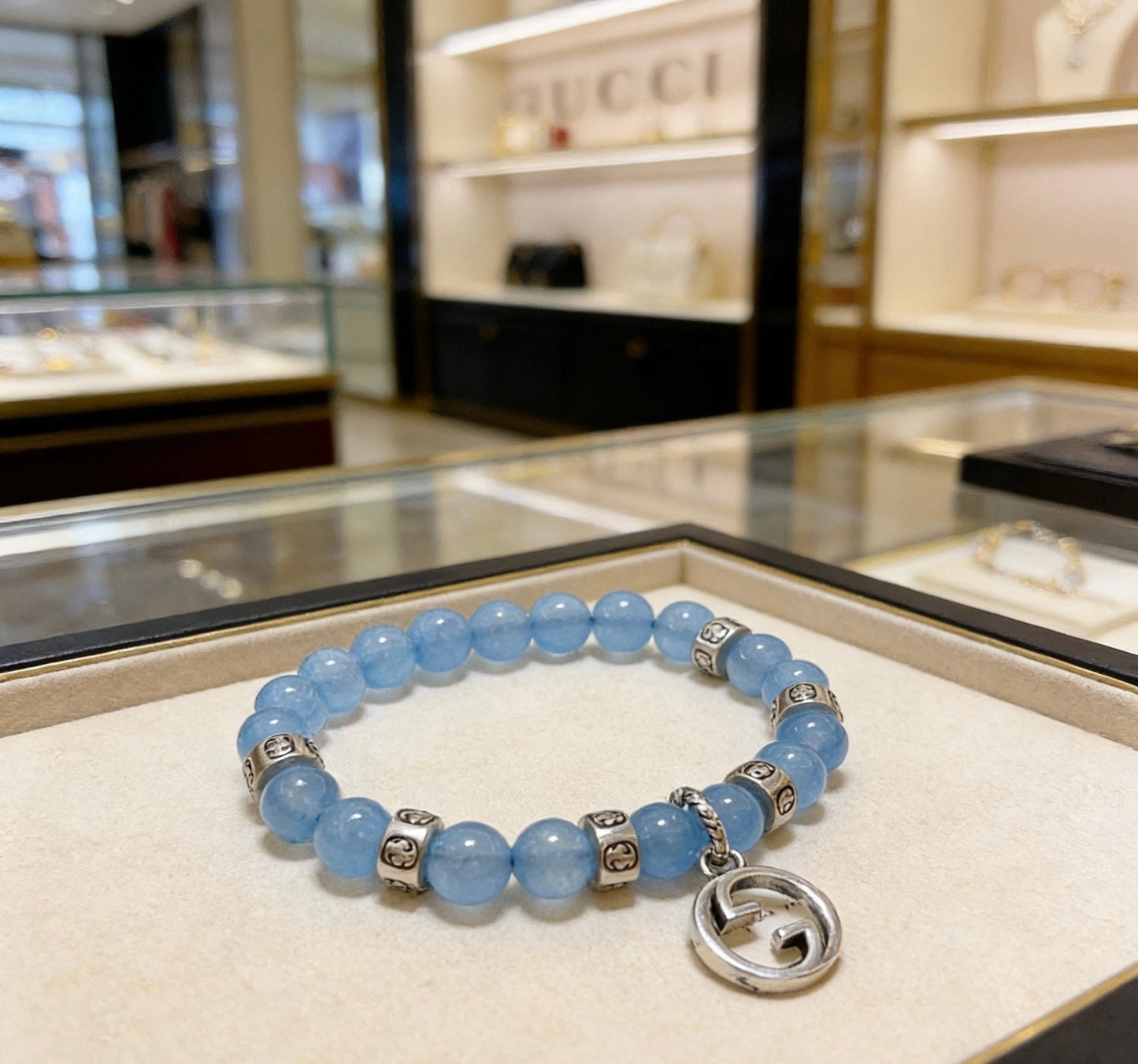 Gucci Crystal Double G Bracelet