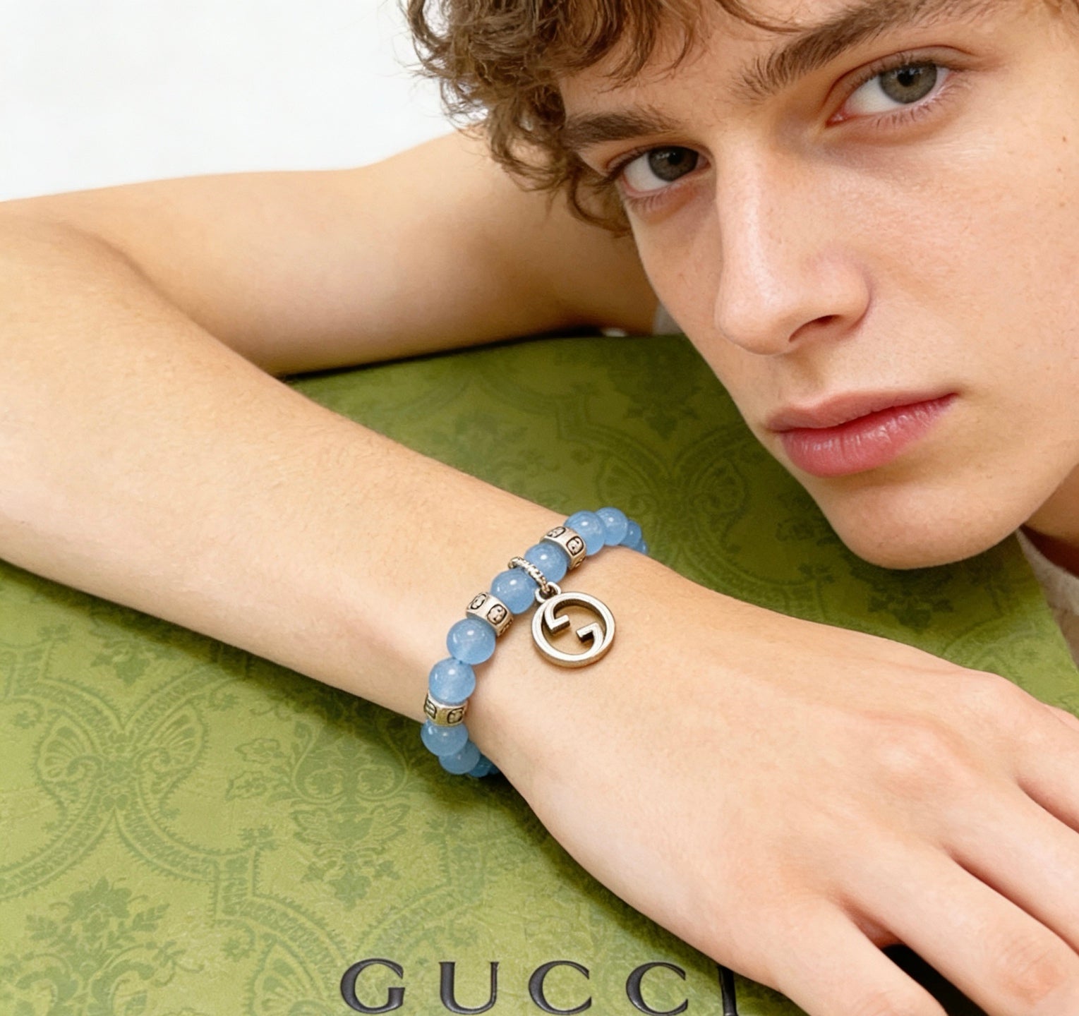 Gucci Crystal Double G Bracelet