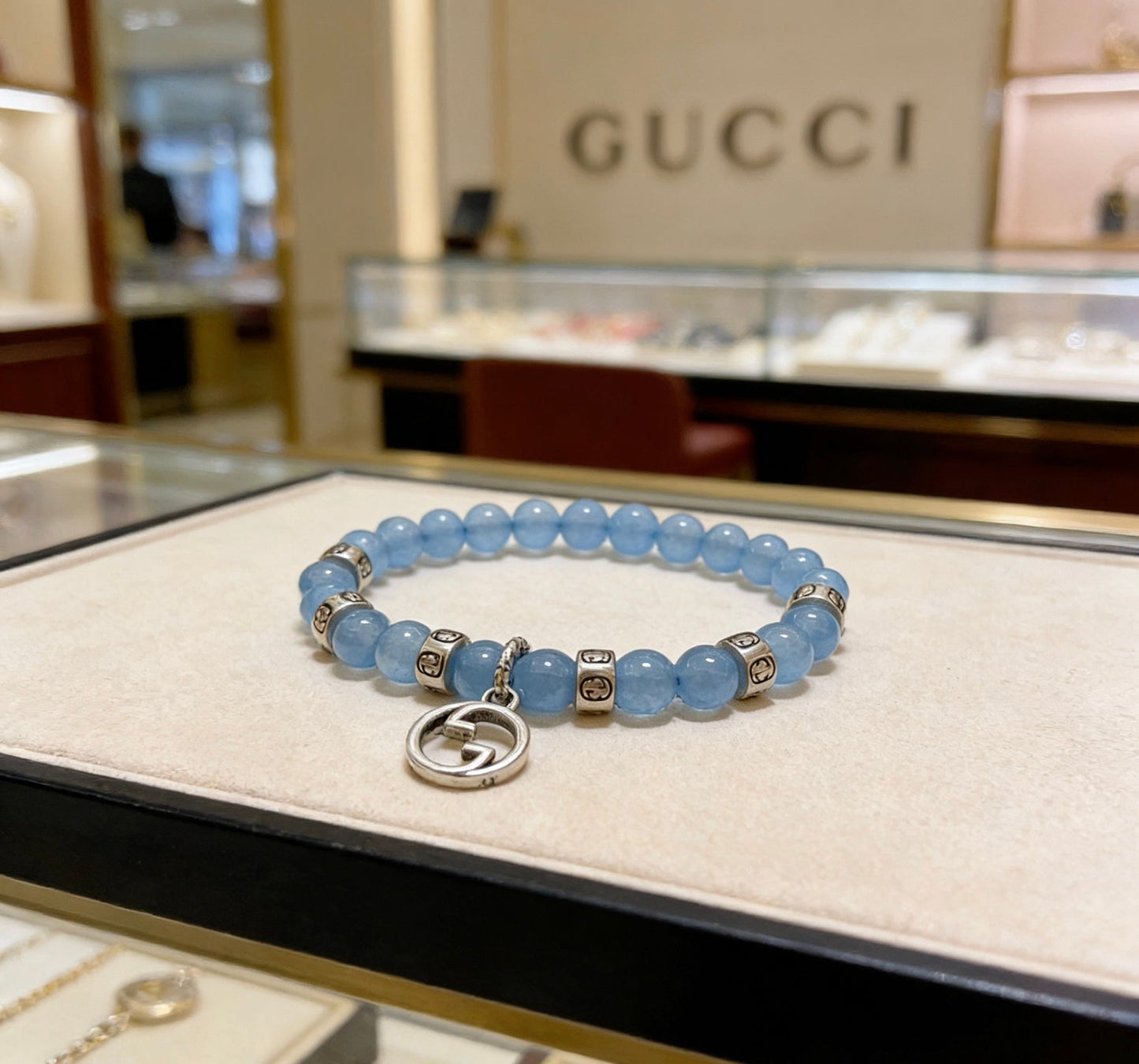 Gucci Crystal Double G Bracelet
