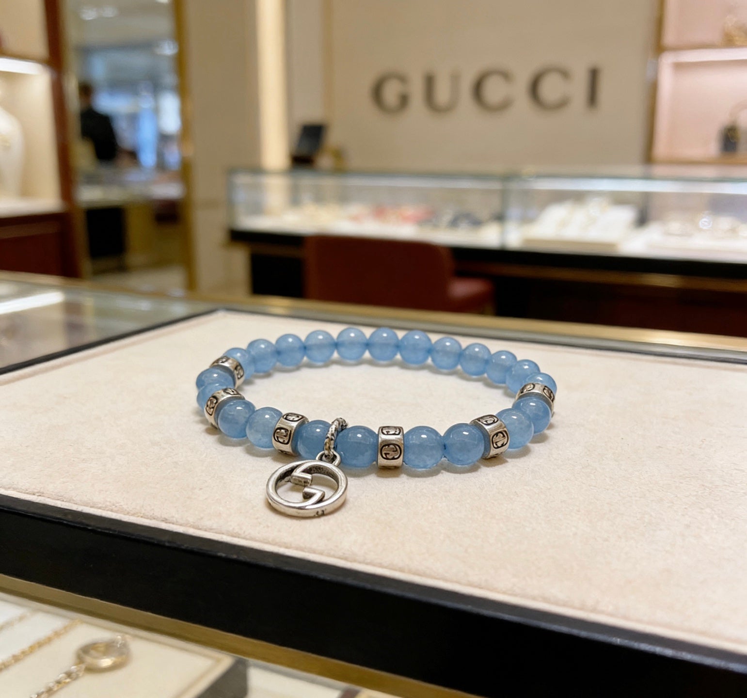 Gucci Crystal Double G Bracelet