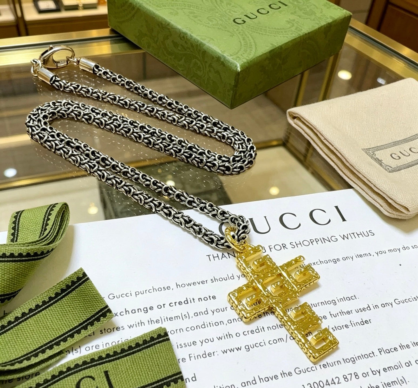Gucci Vintage Double G Necklace