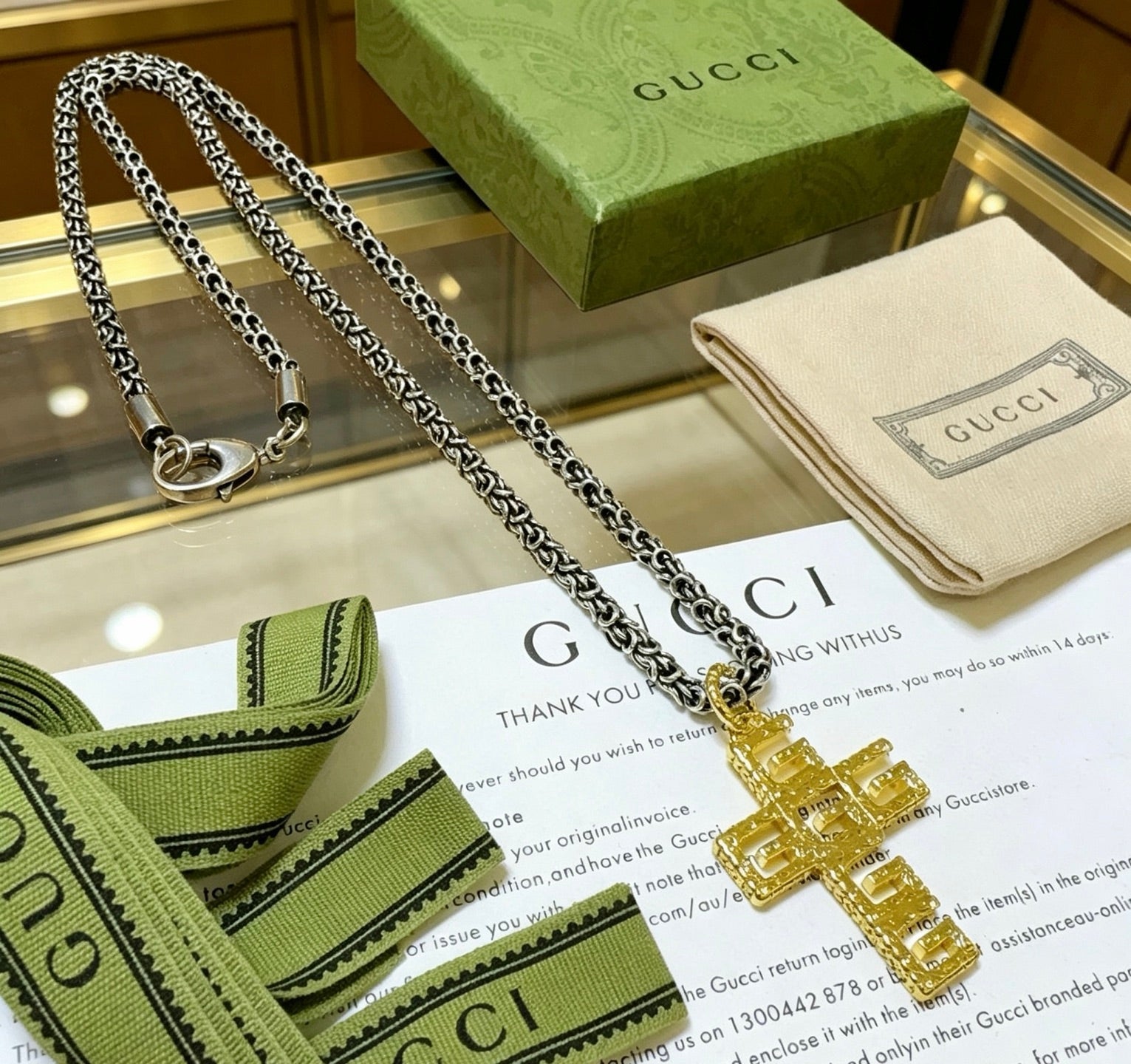 Gucci Vintage Double G Necklace