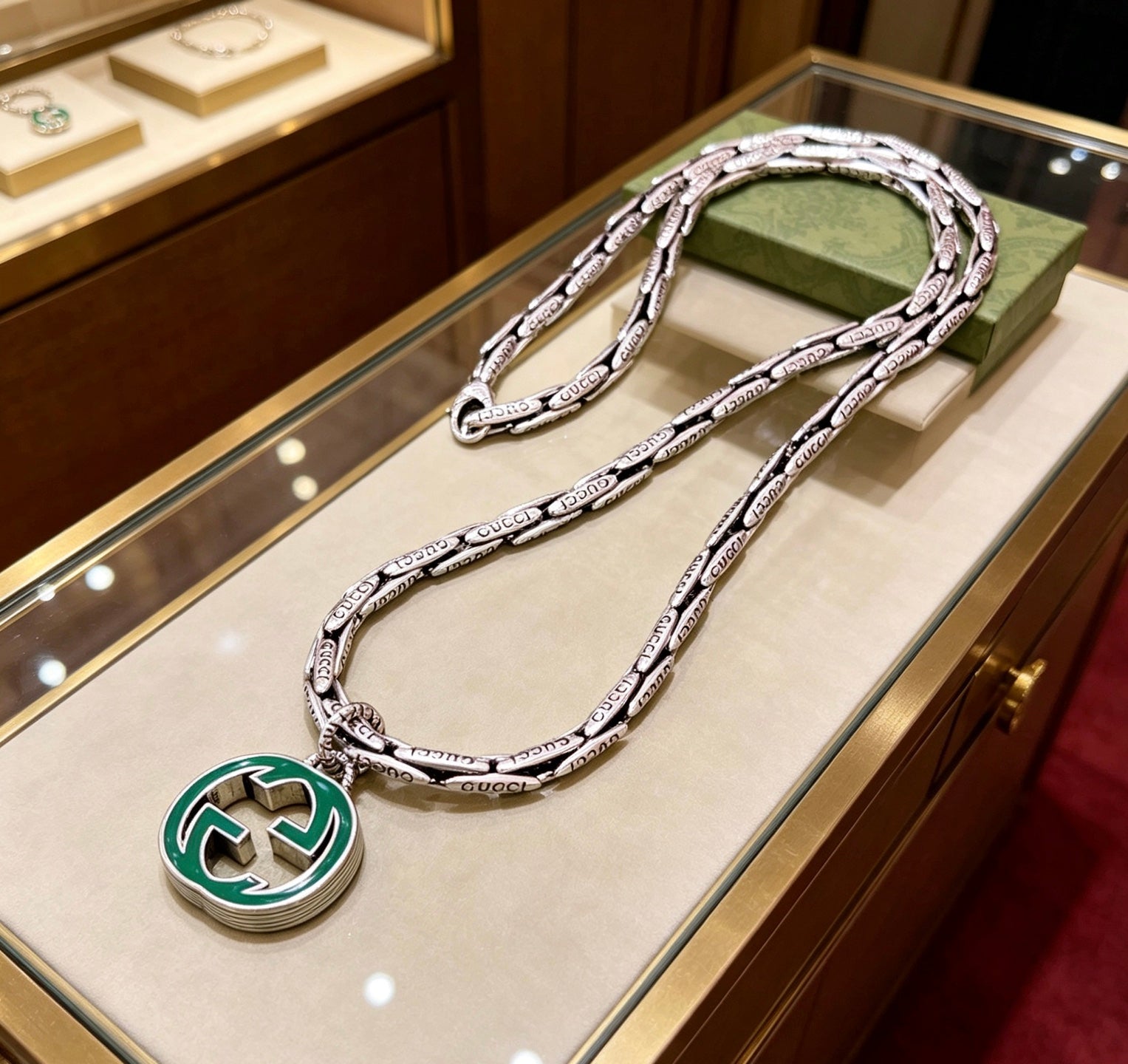 Gucci Vintage Double G Necklace