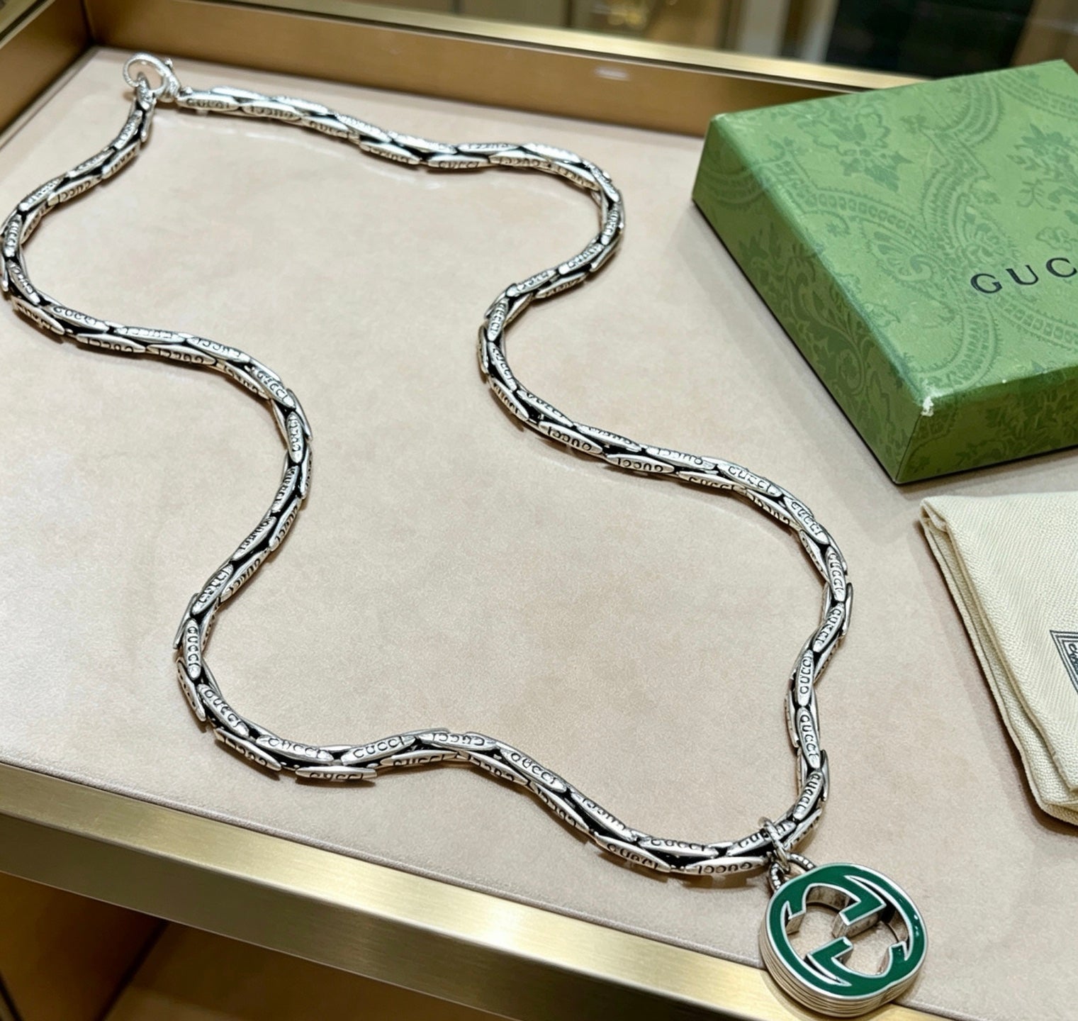 Gucci Vintage Double G Necklace