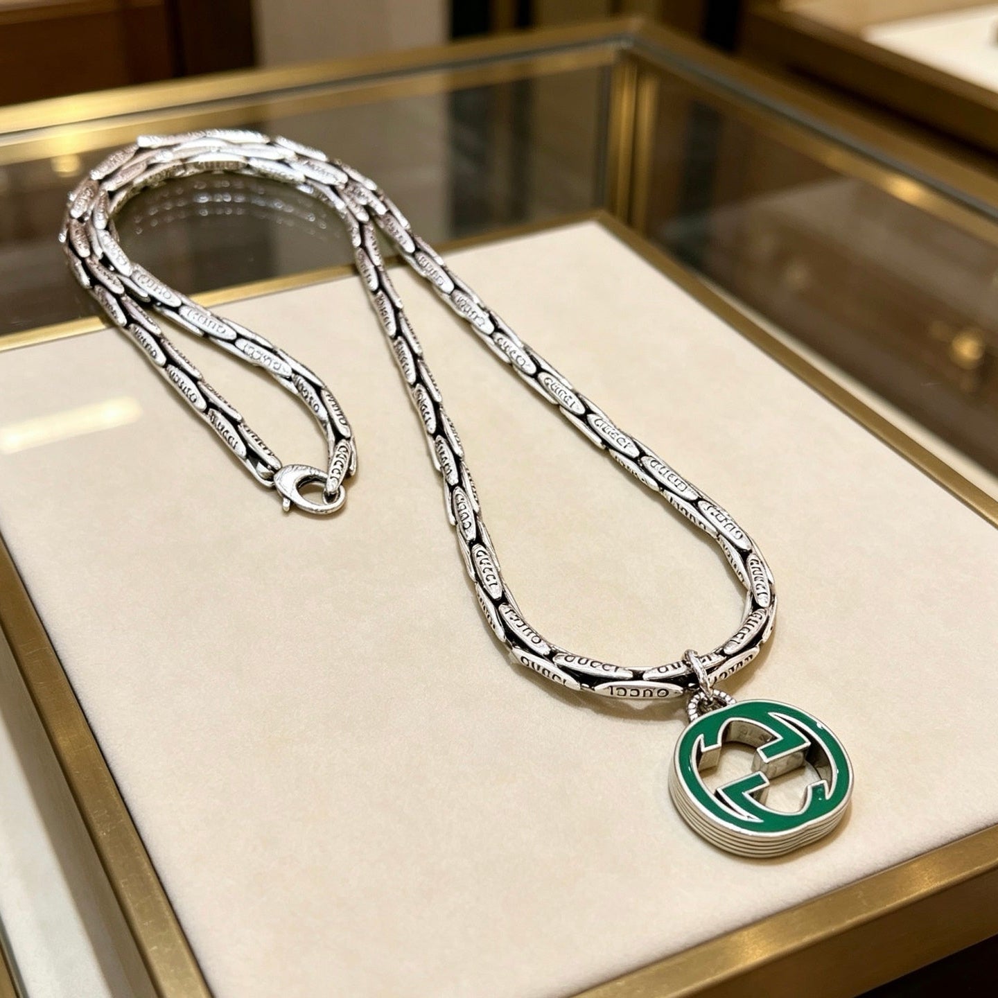 Gucci Vintage Double G Necklace