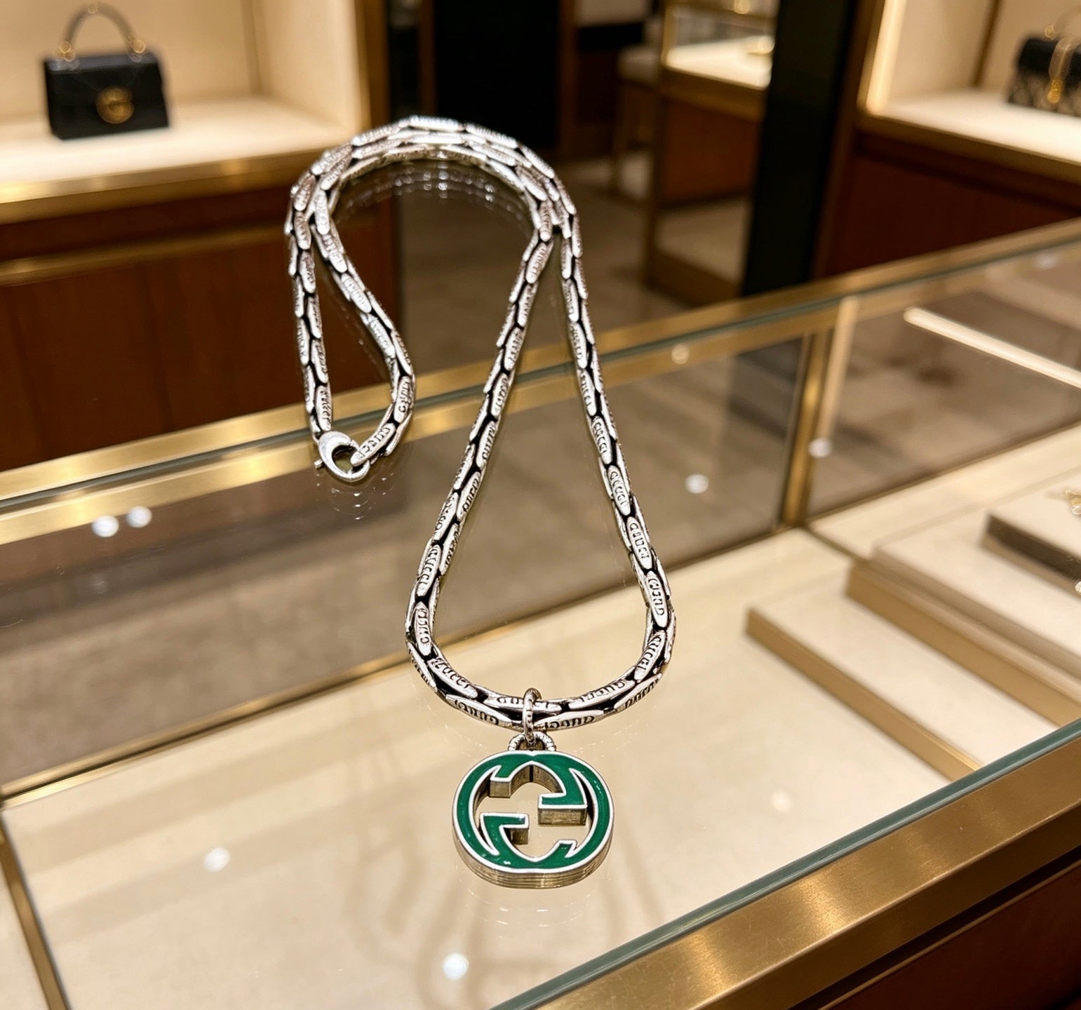 Gucci Vintage Double G Necklace