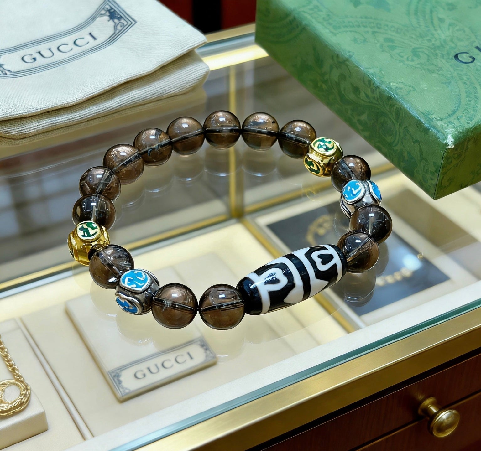 Gucci Crystal Double G Bracelet