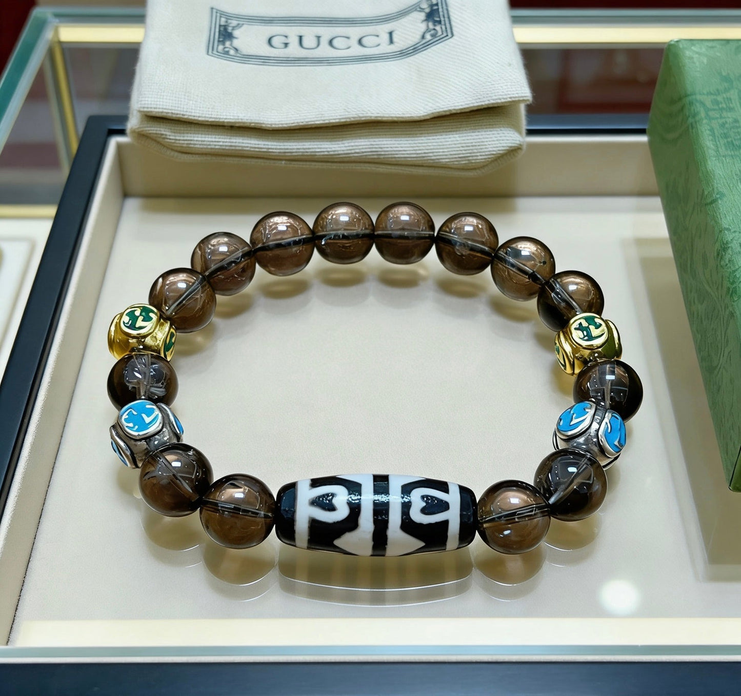 Gucci Crystal Double G Bracelet