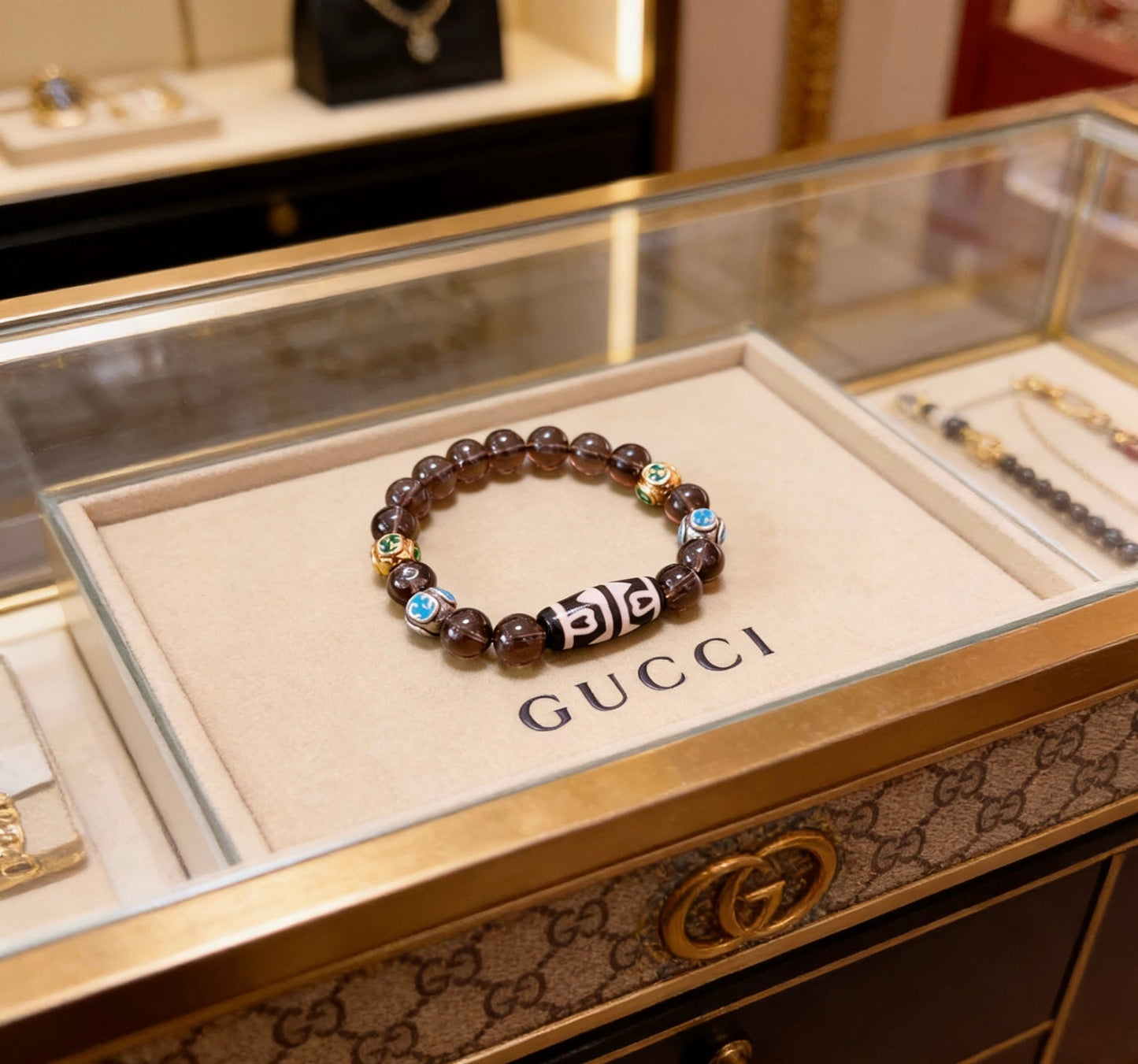 Gucci Crystal Double G Bracelet