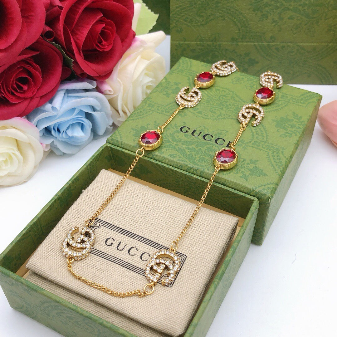 Gucci 925 Silver Brass Necklace