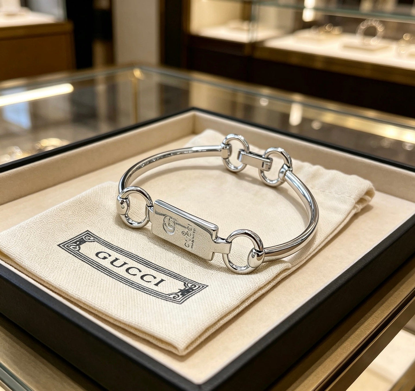 Gucci Vintage Double G Bracelet