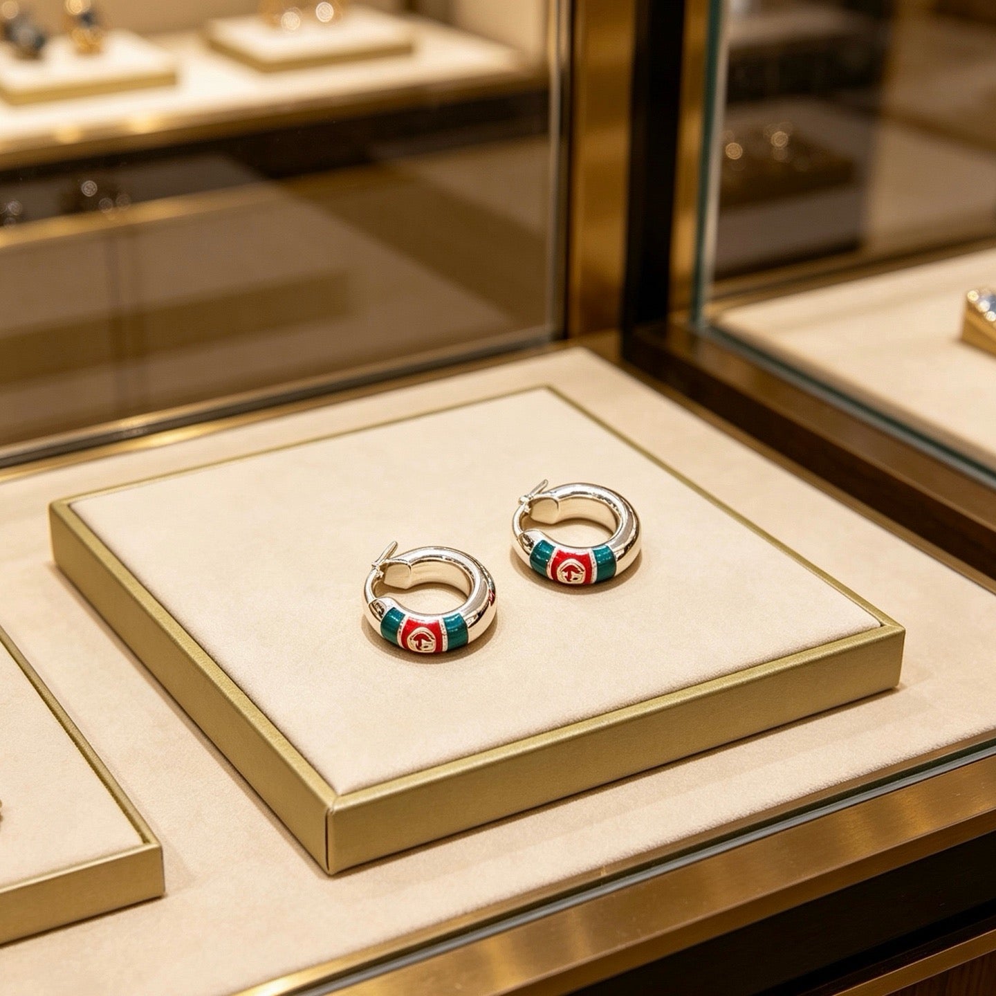 Gucci Vintage Double G Earrings