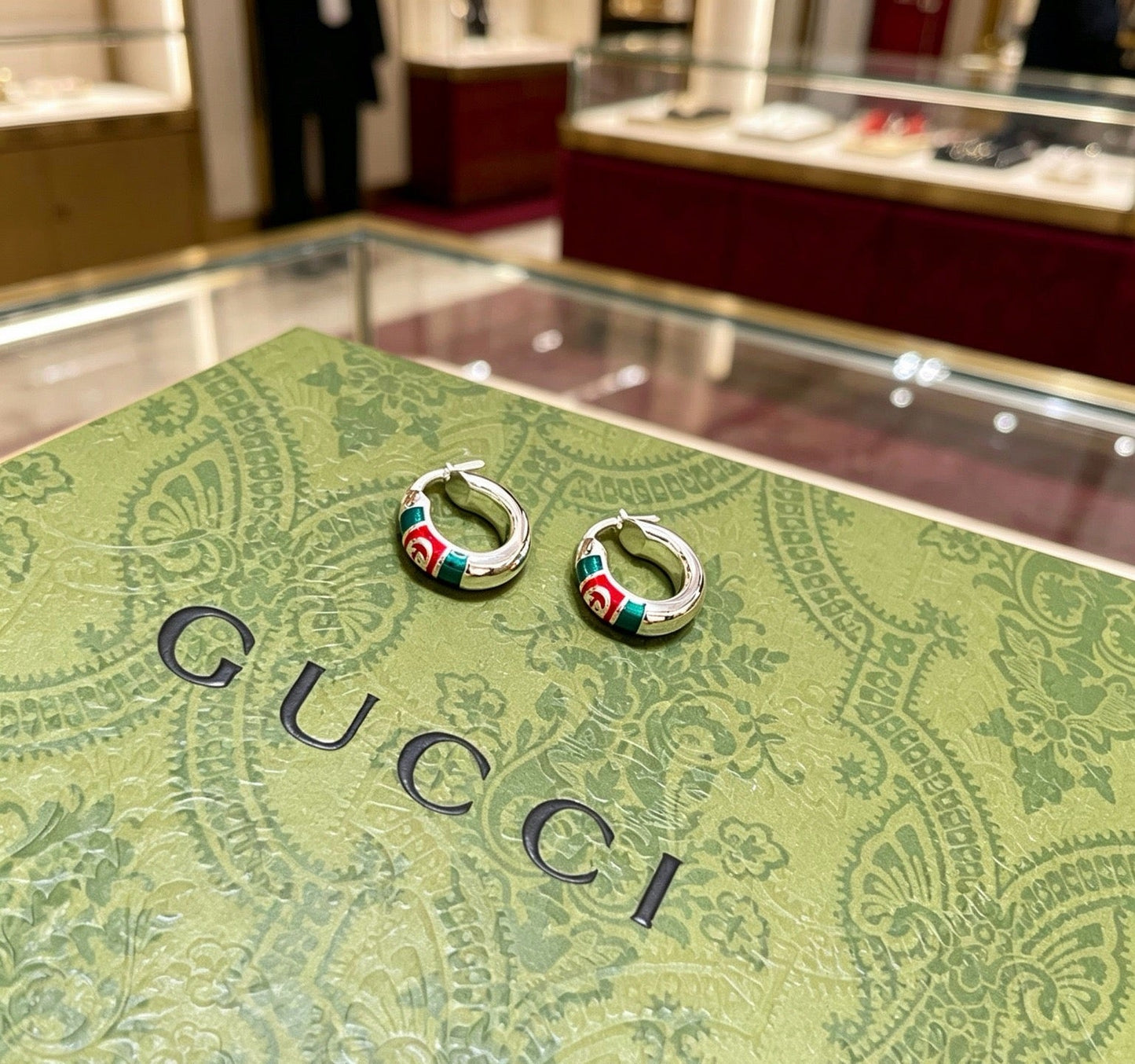 Gucci Vintage Double G Earrings