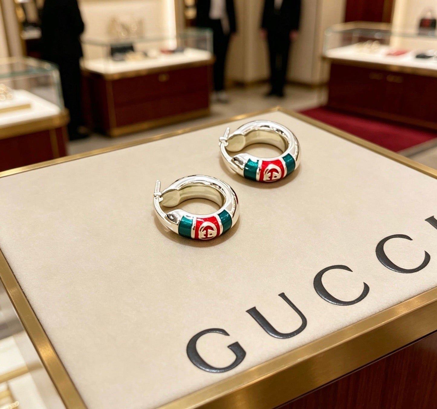 Gucci Vintage Double G Earrings