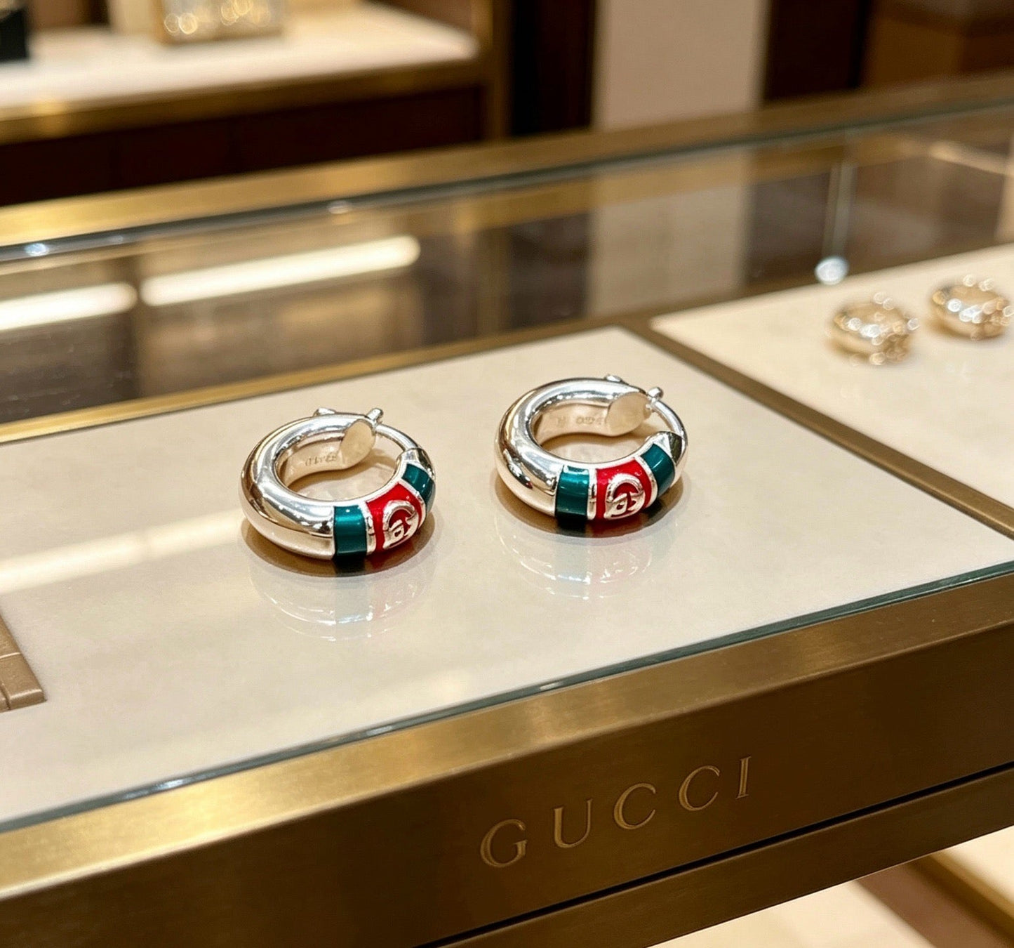 Gucci Vintage Double G Earrings