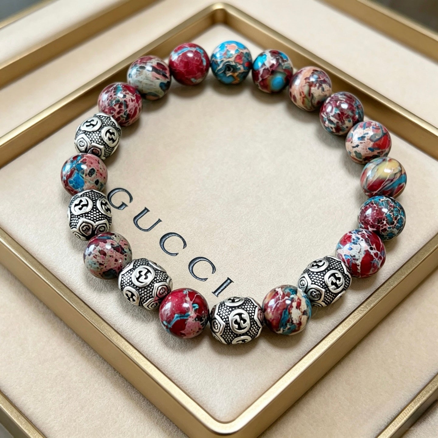 Gucci Vintage Double G Bracelet