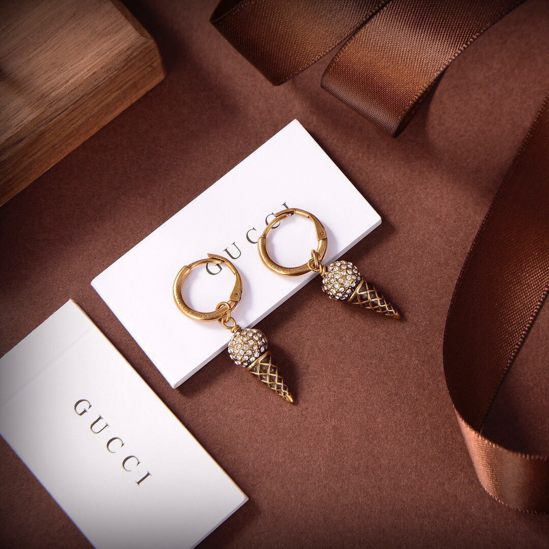 Gucci Crystal Vintage Earrings