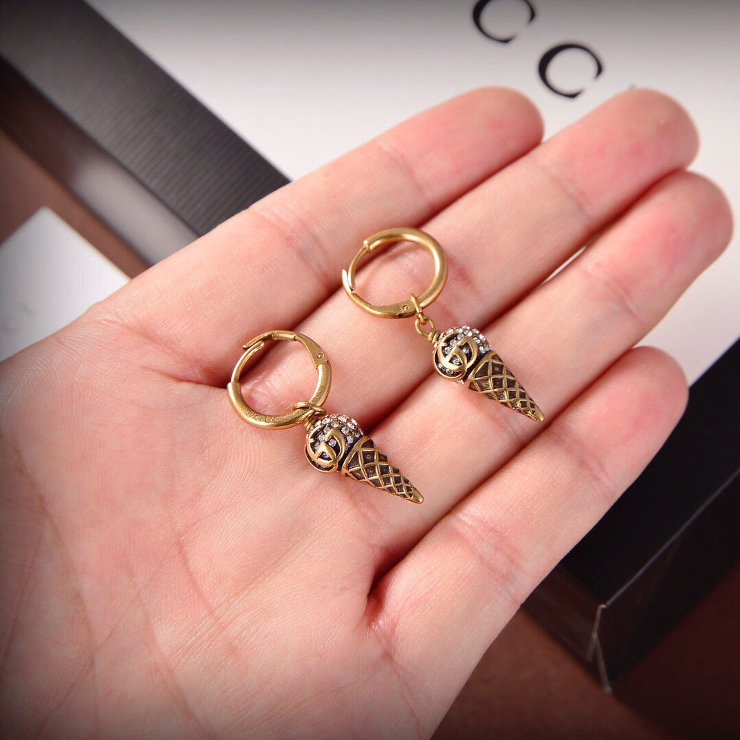 Gucci Crystal Vintage Earrings