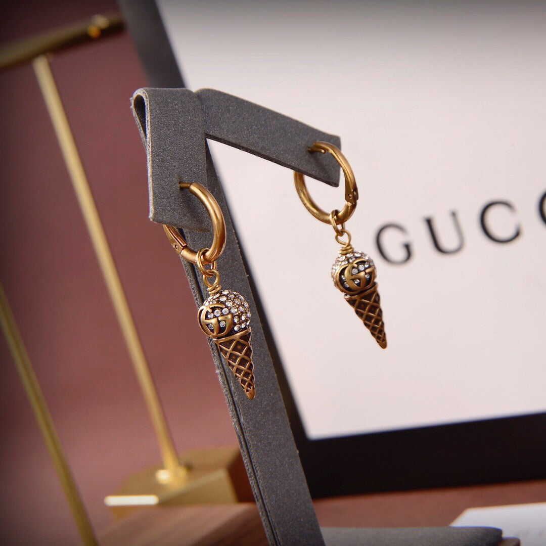 Gucci Crystal Vintage Earrings