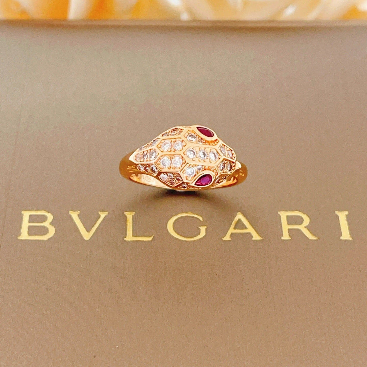 BVLGARI Brass Crystal Ring