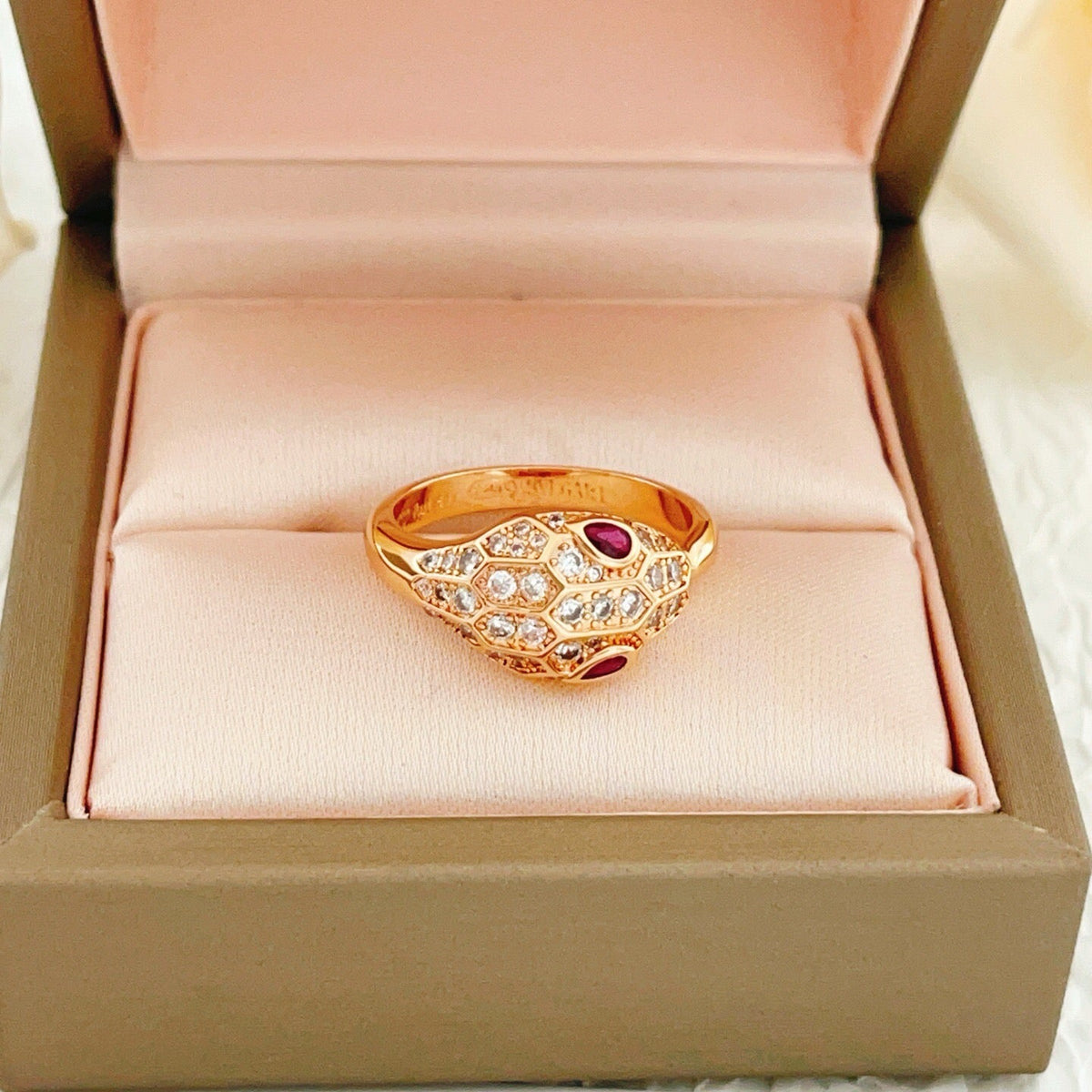 BVLGARI Brass Crystal Ring