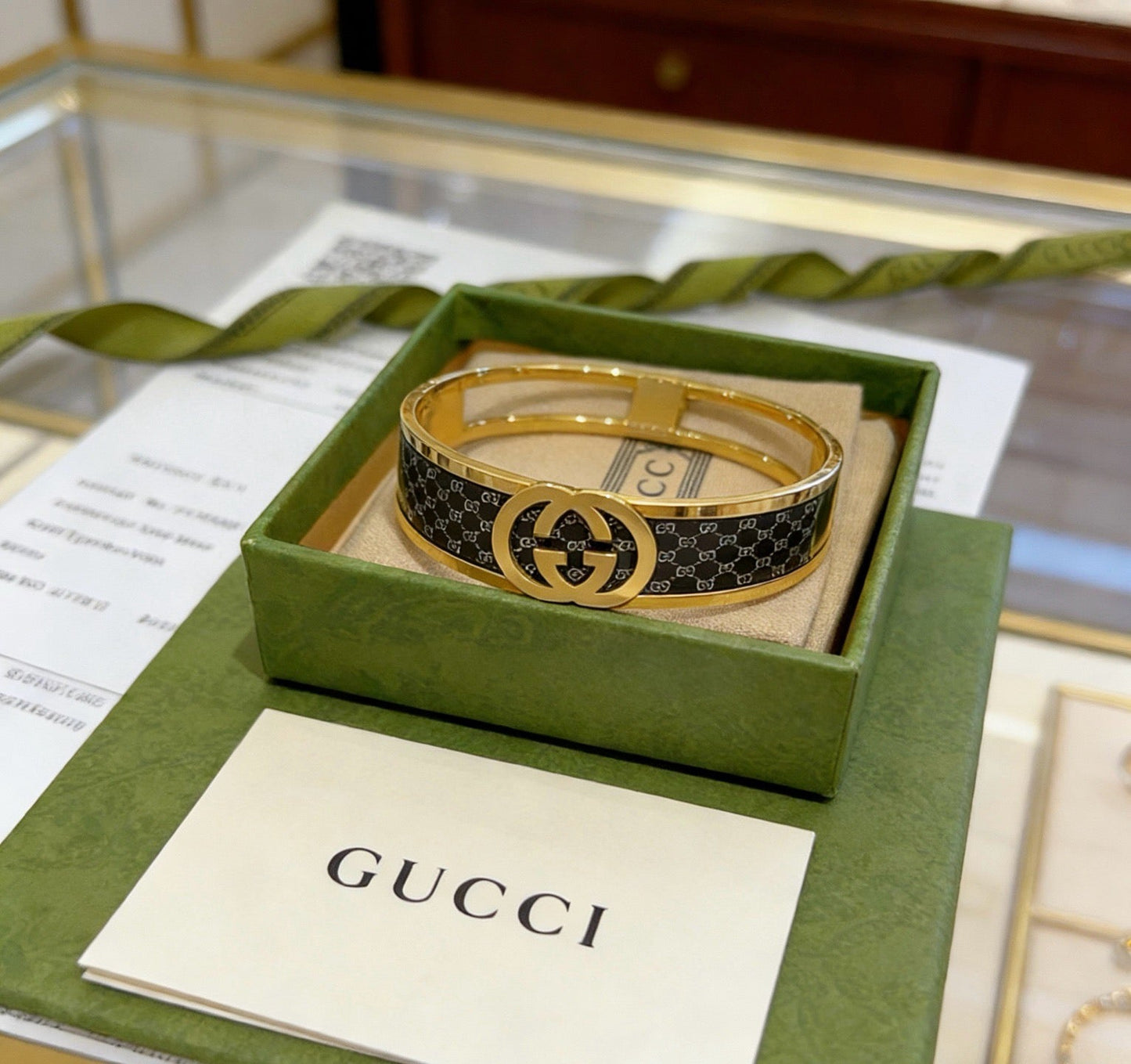 Gucci Vintage Double G Bracelet