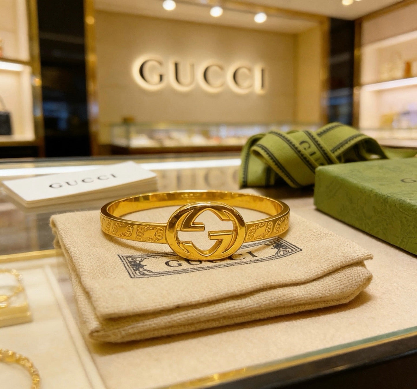 Gucci Vintage Double G Bracelet