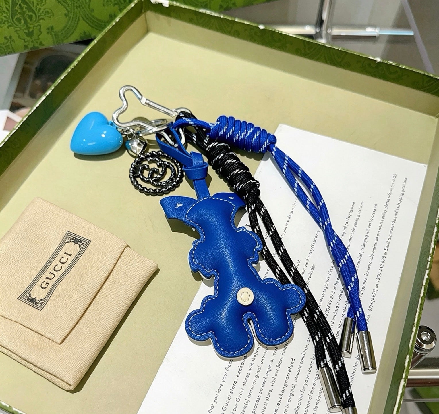 Gucci Vintage Double G Keychain