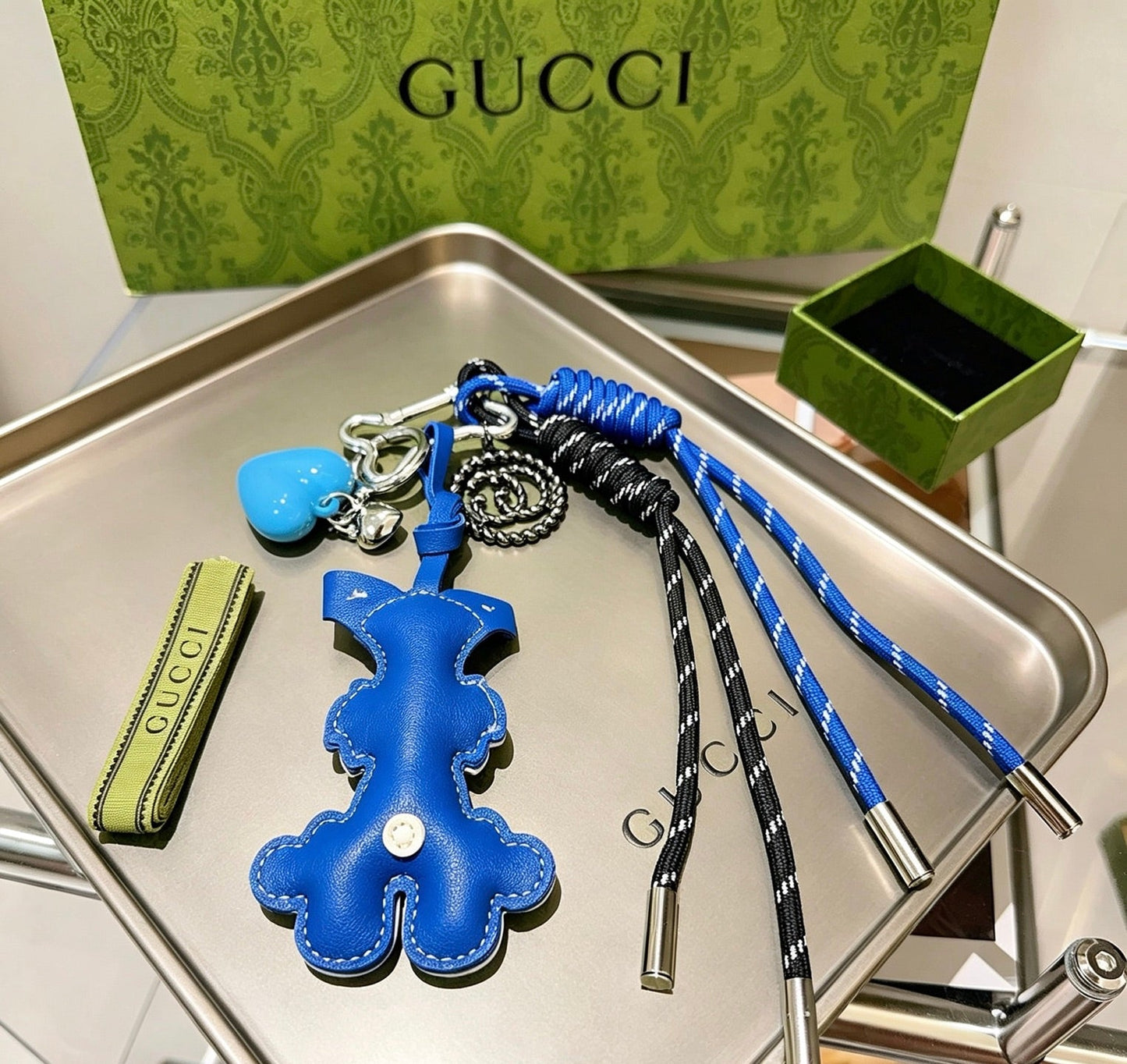 Gucci Vintage Double G Keychain