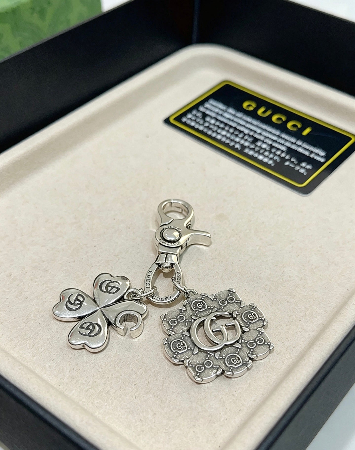 Gucci Vintage Double G Keychain