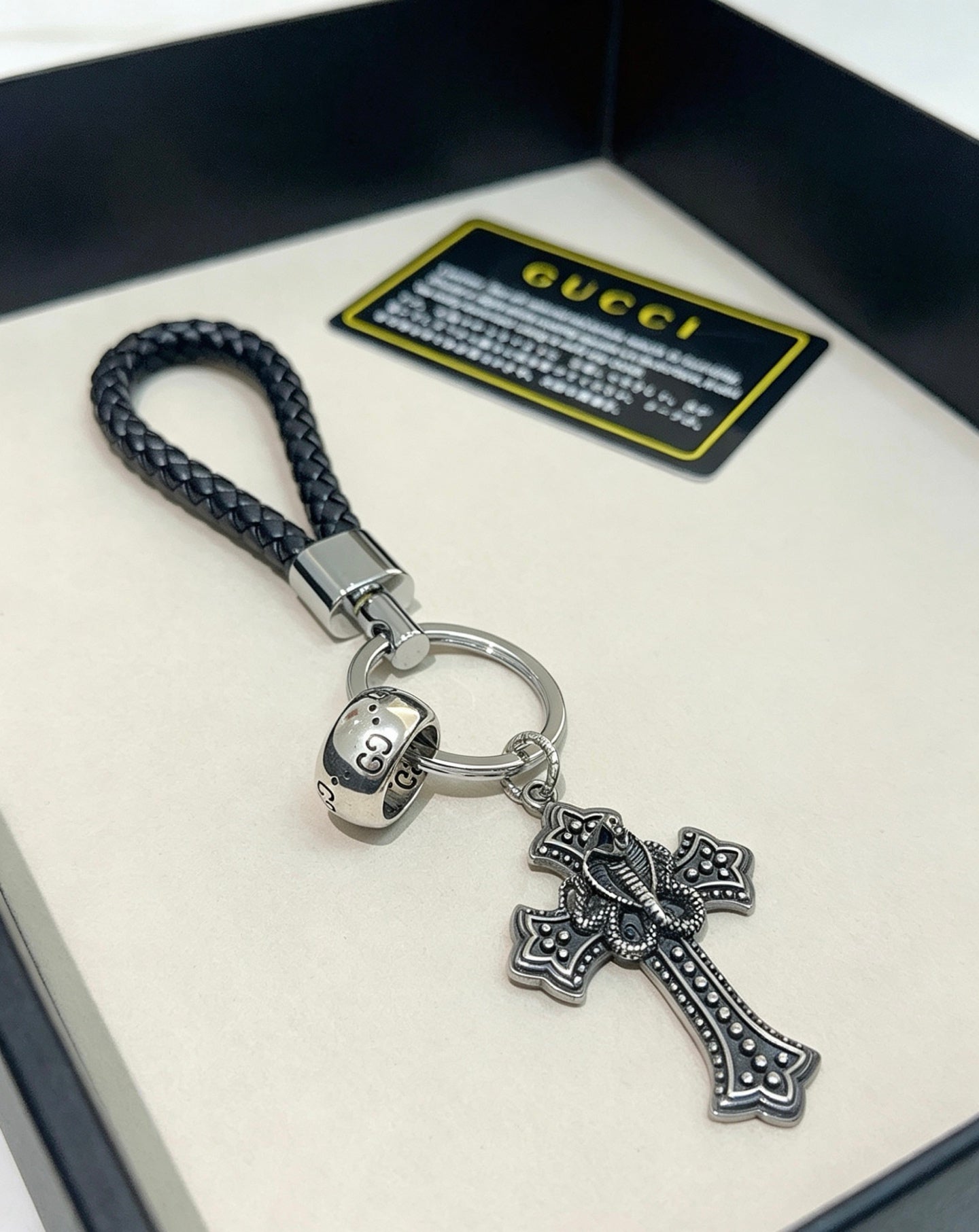 Gucci Vintage Double G Keychain